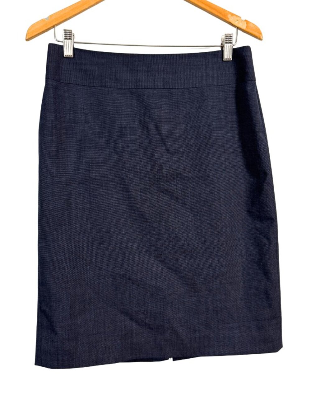 Banana Republic Navy Wool Blend Pencil Skirt Size 6 Career Office Classic
